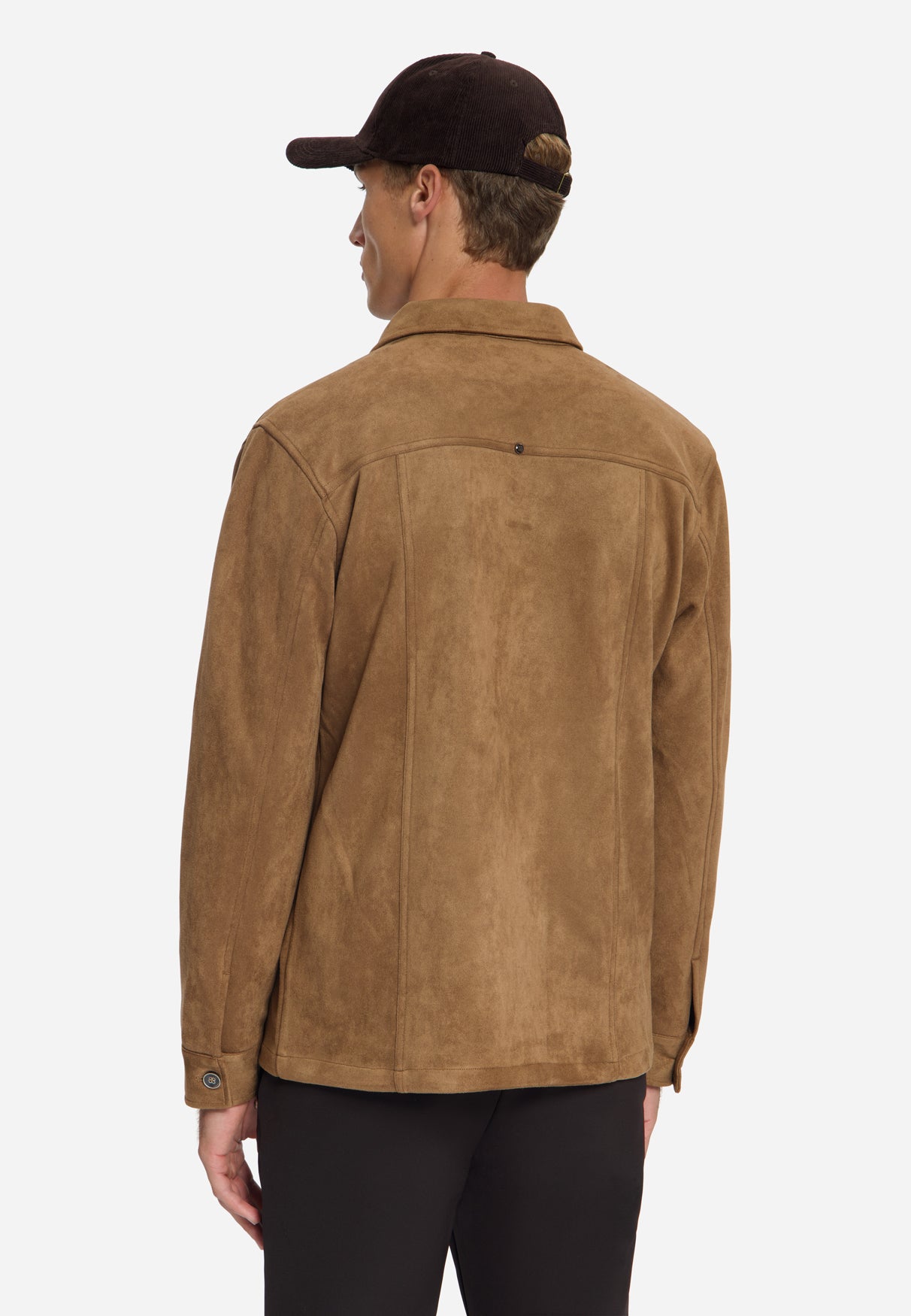 Overshirt - Veloursleder Optik