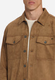 Overshirt - Veloursleder Optik