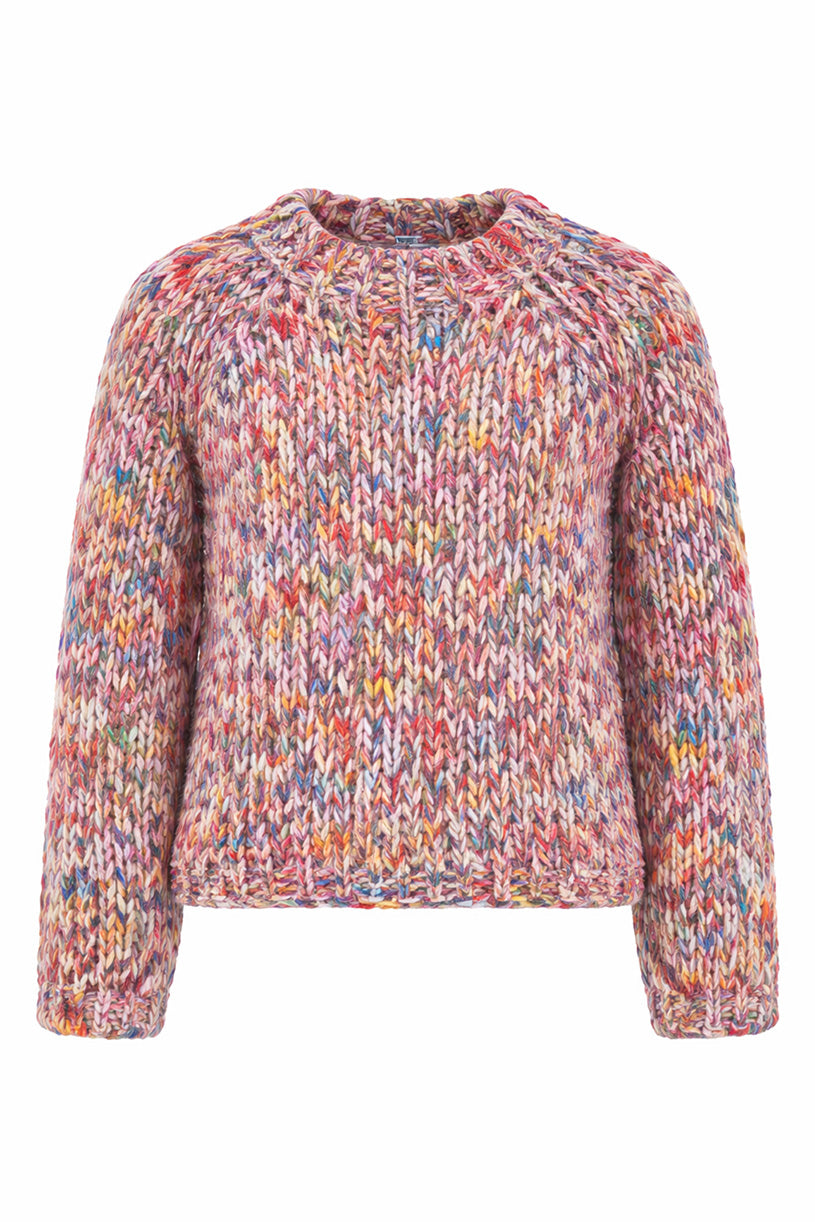 Grobstrickpullover - Melange