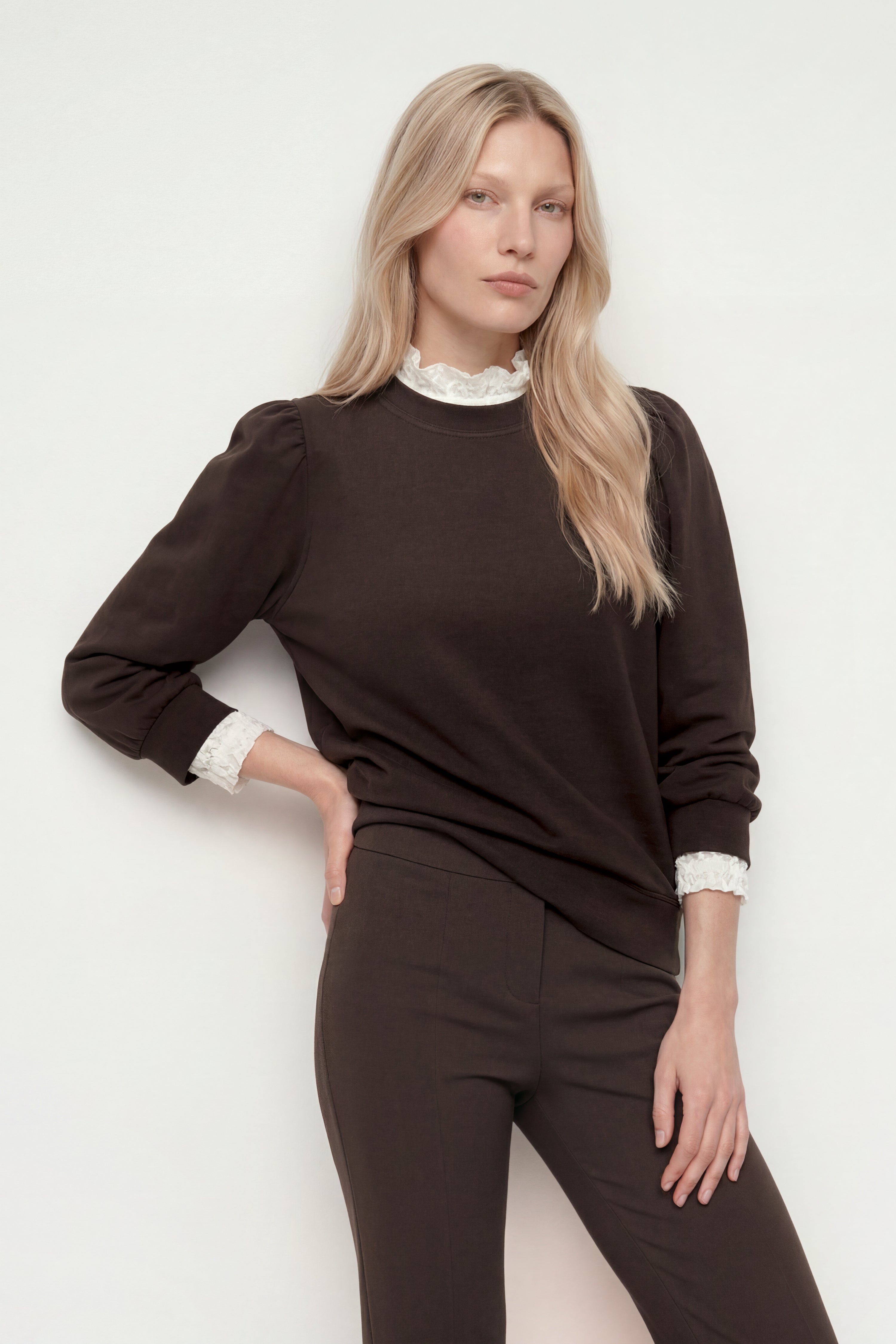 Sweatshirt - Puffärmel