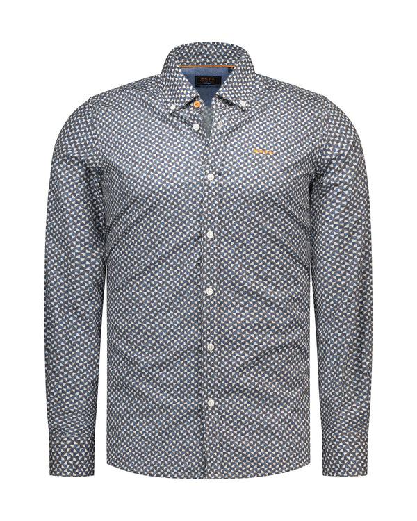 Langarmhemd - Allover Print