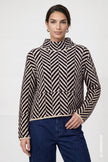 Strickpullover - Fischgratmuster