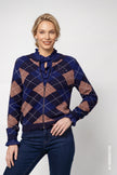 Strickjacke - Rautenmuster