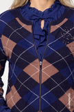 Strickjacke - Rautenmuster