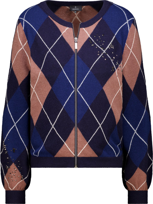 Strickjacke - Rautenmuster