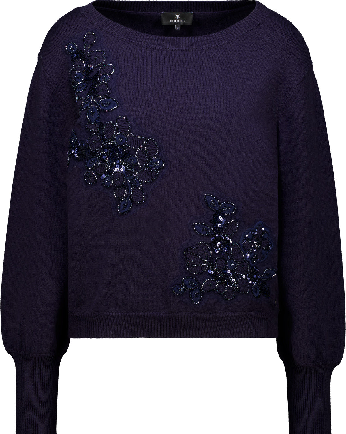 Strickpullover - Schmuckapplikationen