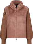 Strickjacke - Kunstfell