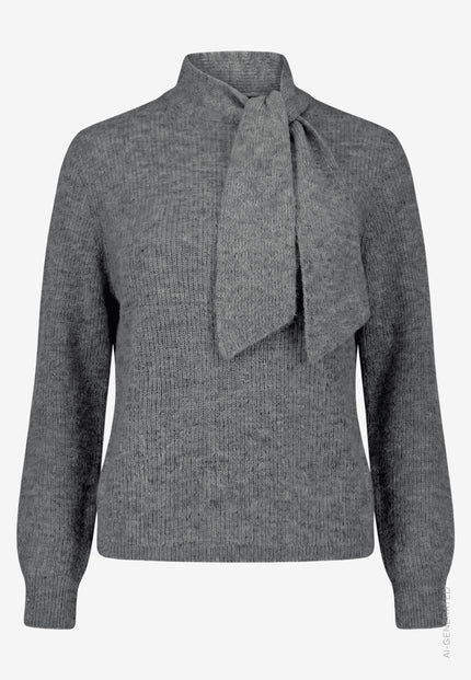 Strickpullover  - Stehkragen
