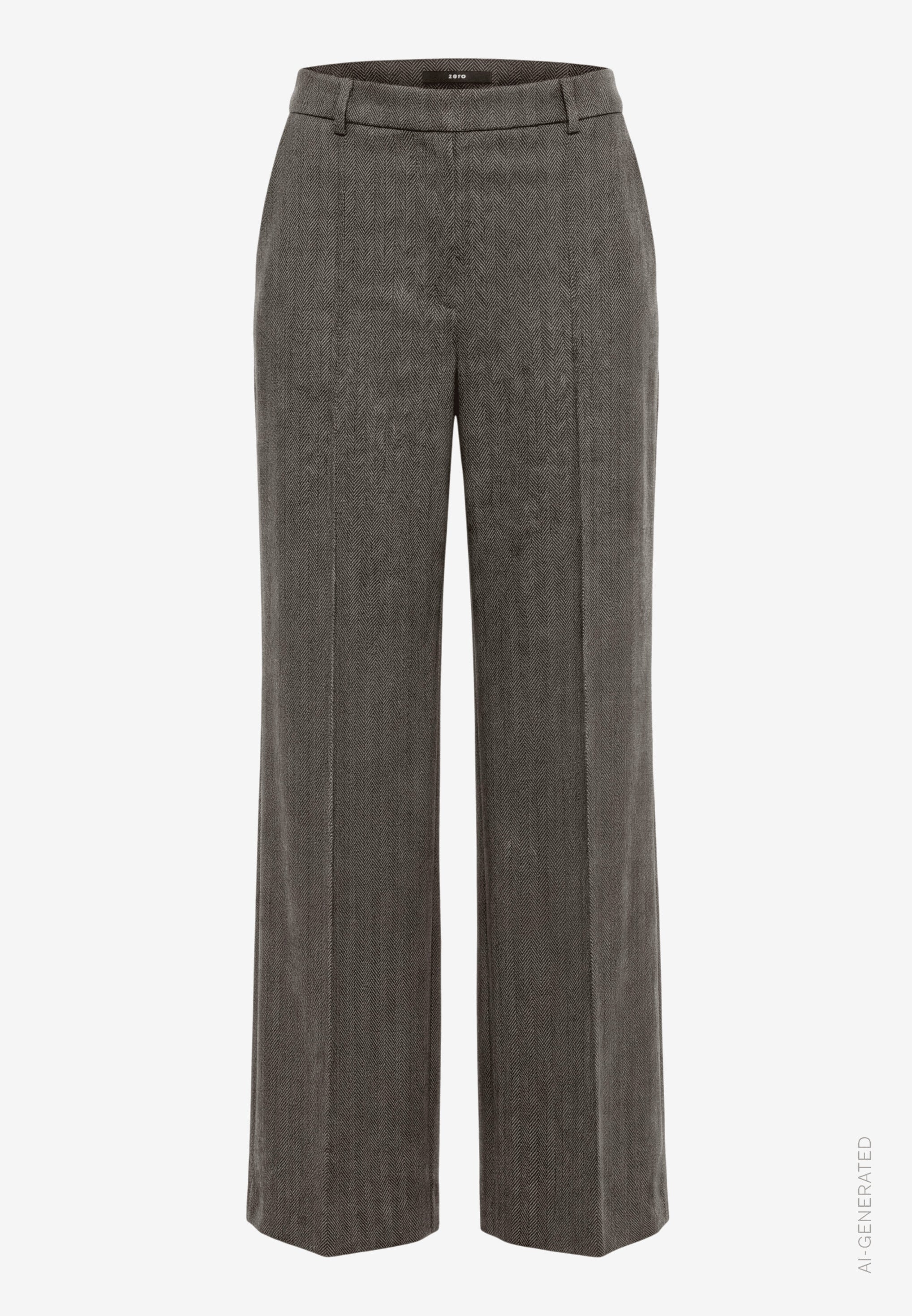Stoffhose - Fischgrätenmuster