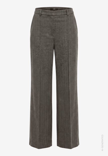 Stoffhose - Fischgrätenmuster