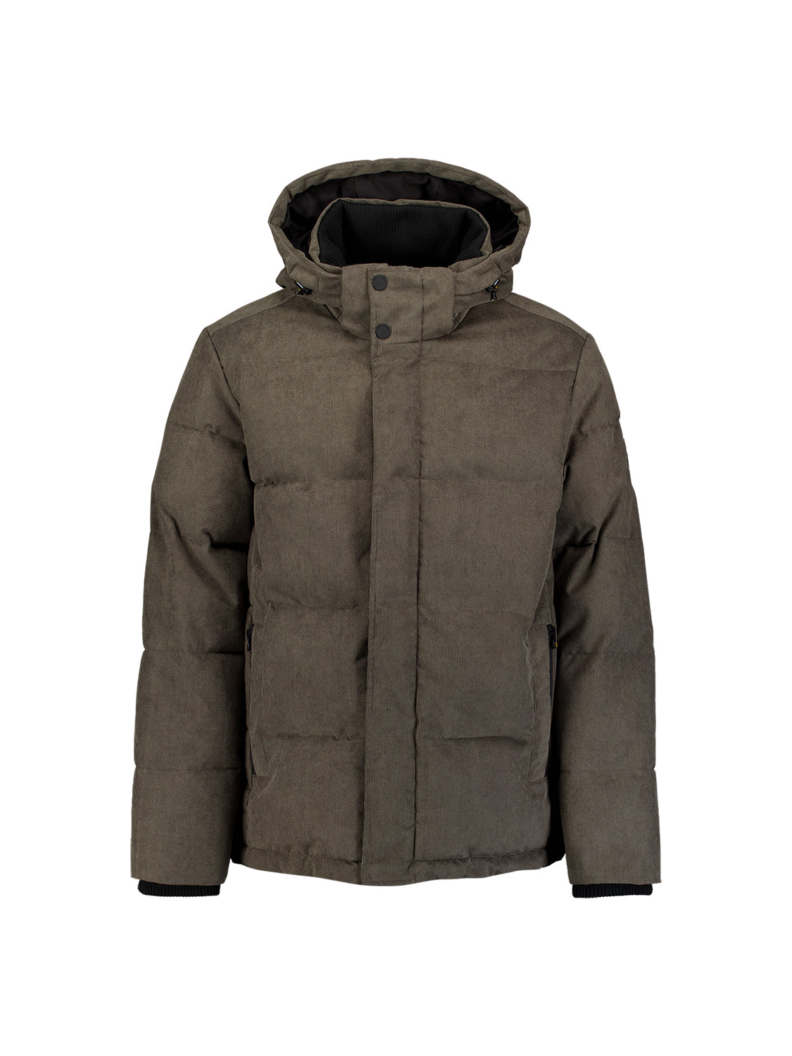 Jacket Medium Length Corduroy Hooded