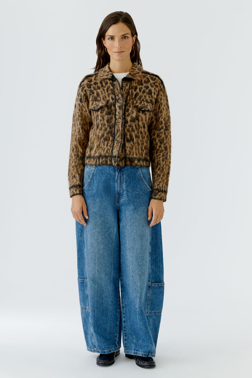 Strickjacke - Animalprint
