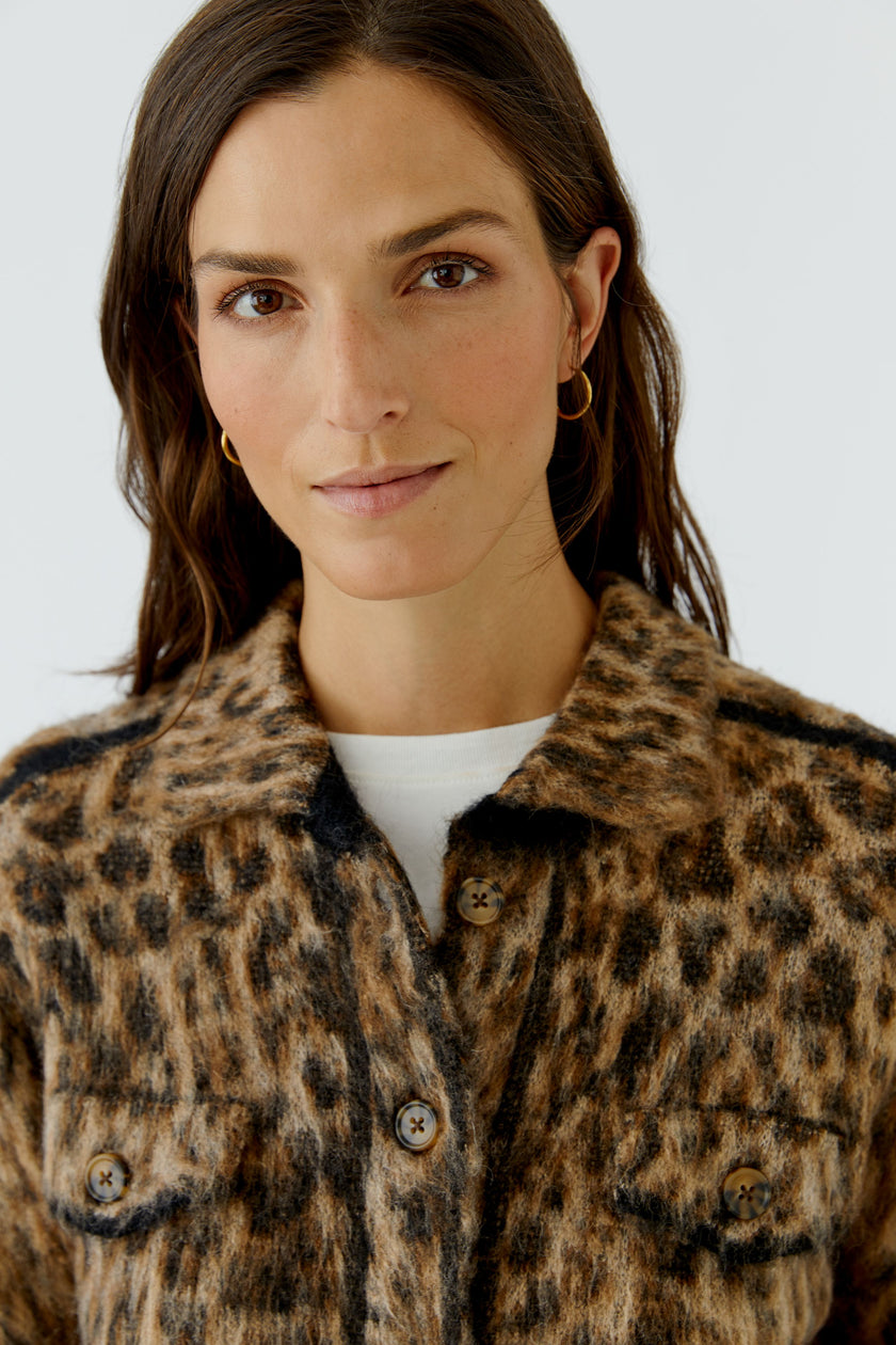 Strickjacke - Animalprint