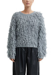 Strickpullover - Fransengarn
