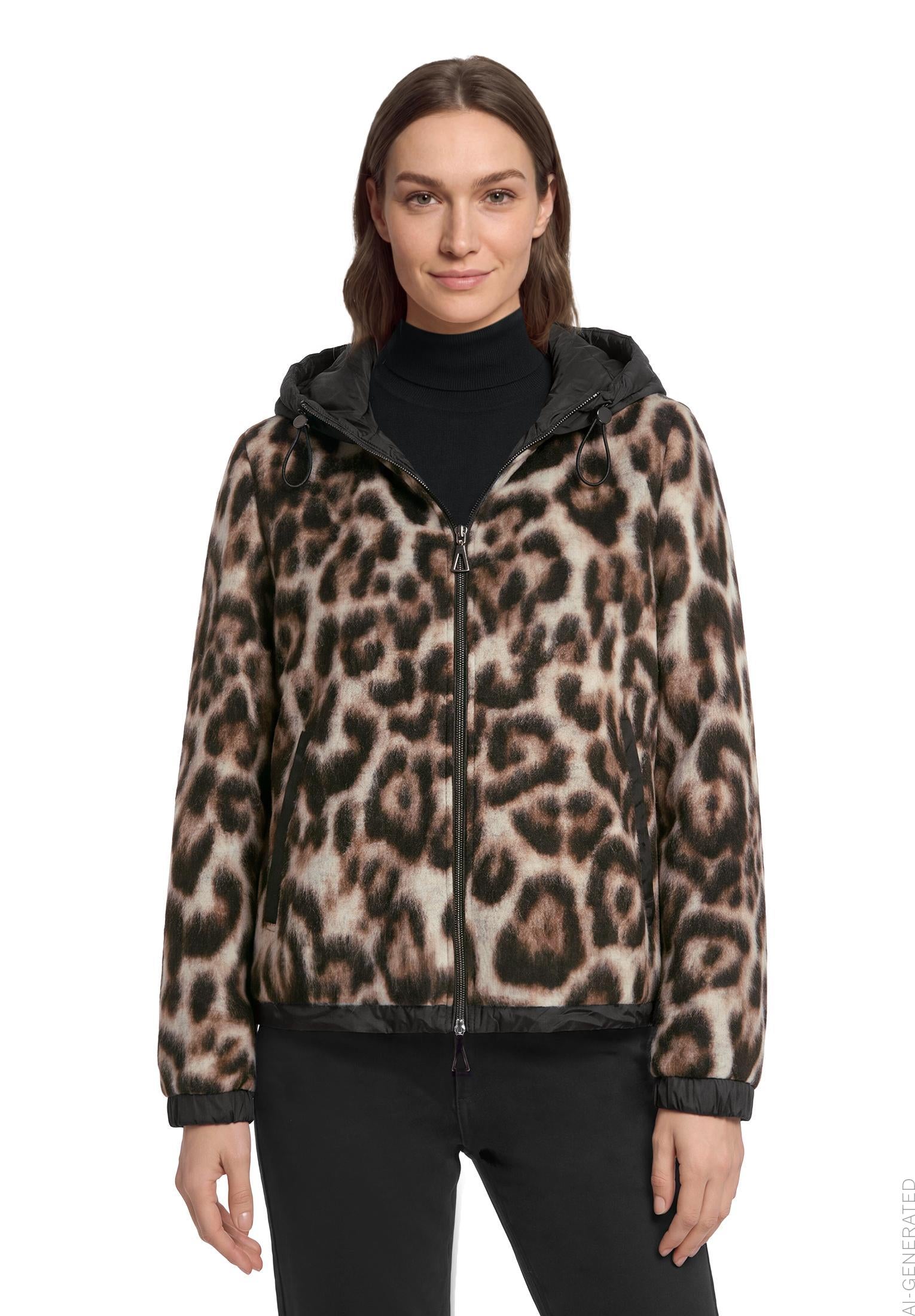 Wolljacke - Animalprint - Outdoor