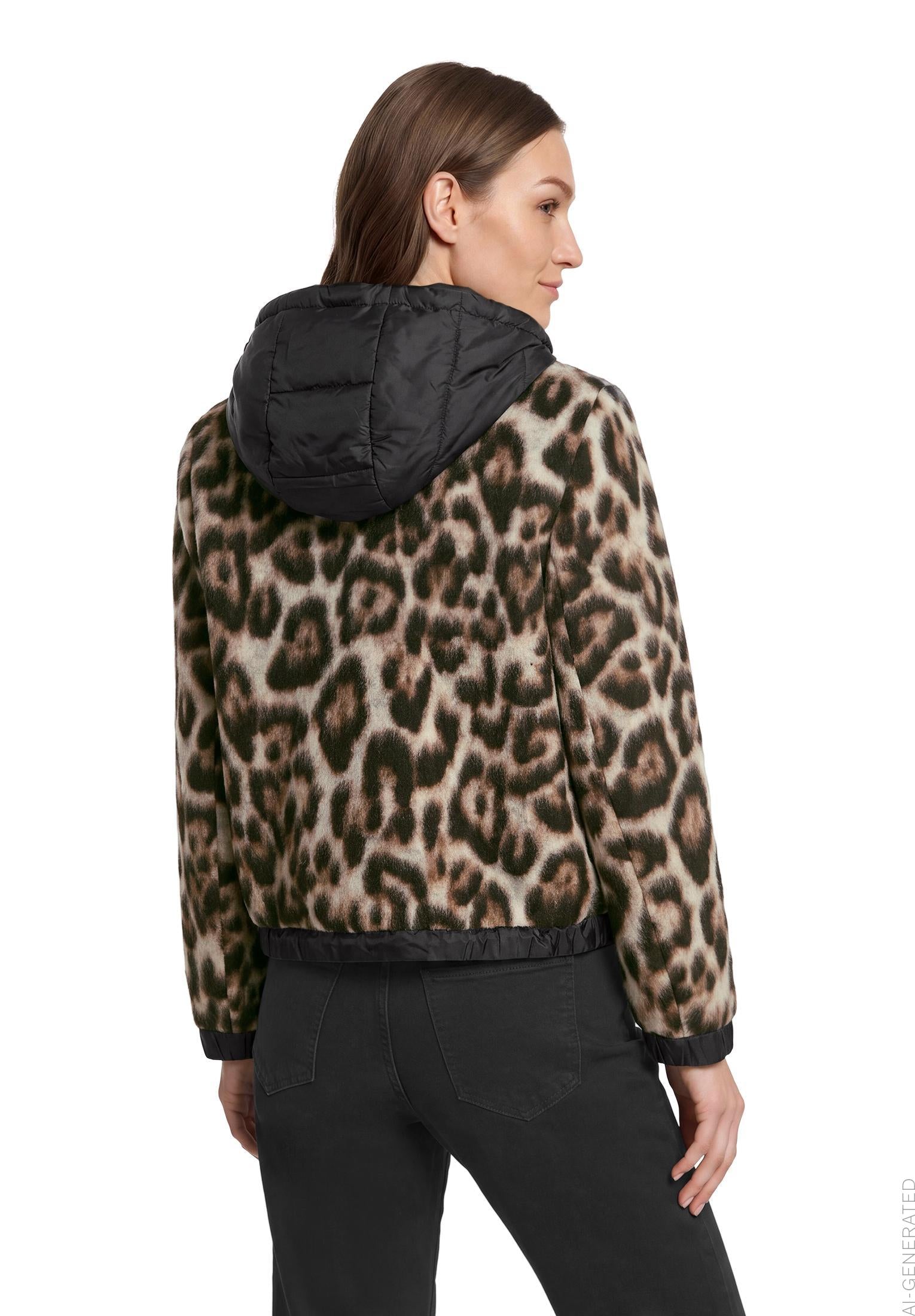 Wolljacke - Animalprint - Outdoor