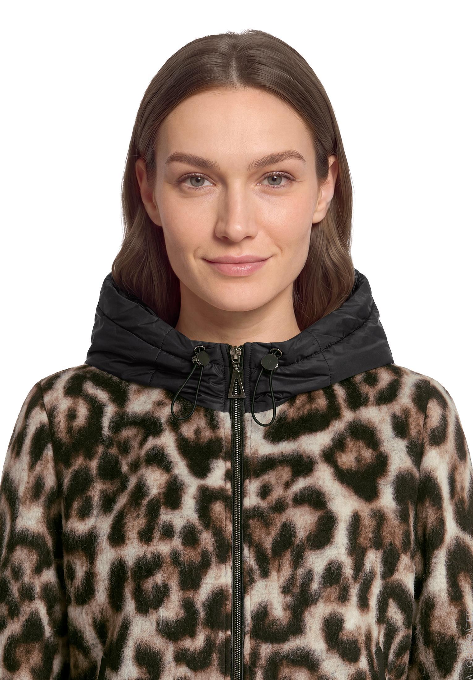 Wolljacke - Animalprint - Outdoor