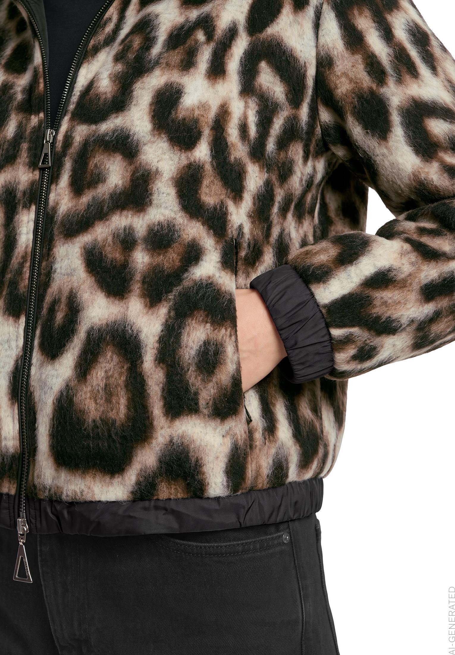 Wolljacke - Animalprint - Outdoor