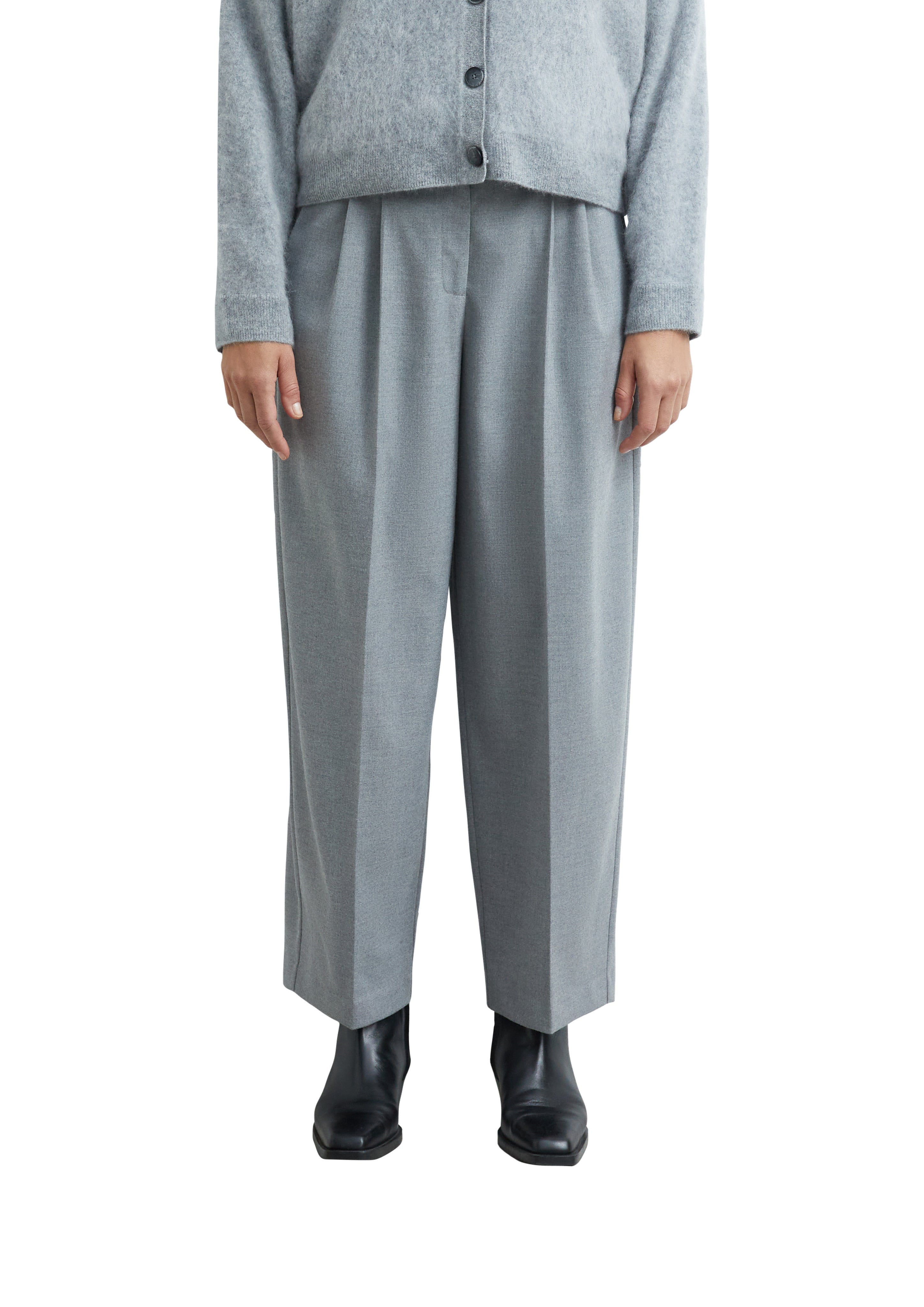 Bundfaltenhose - Flanell