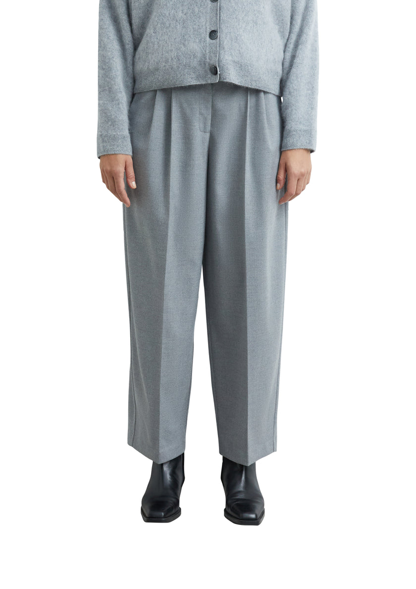 Bundfaltenhose - Flanell