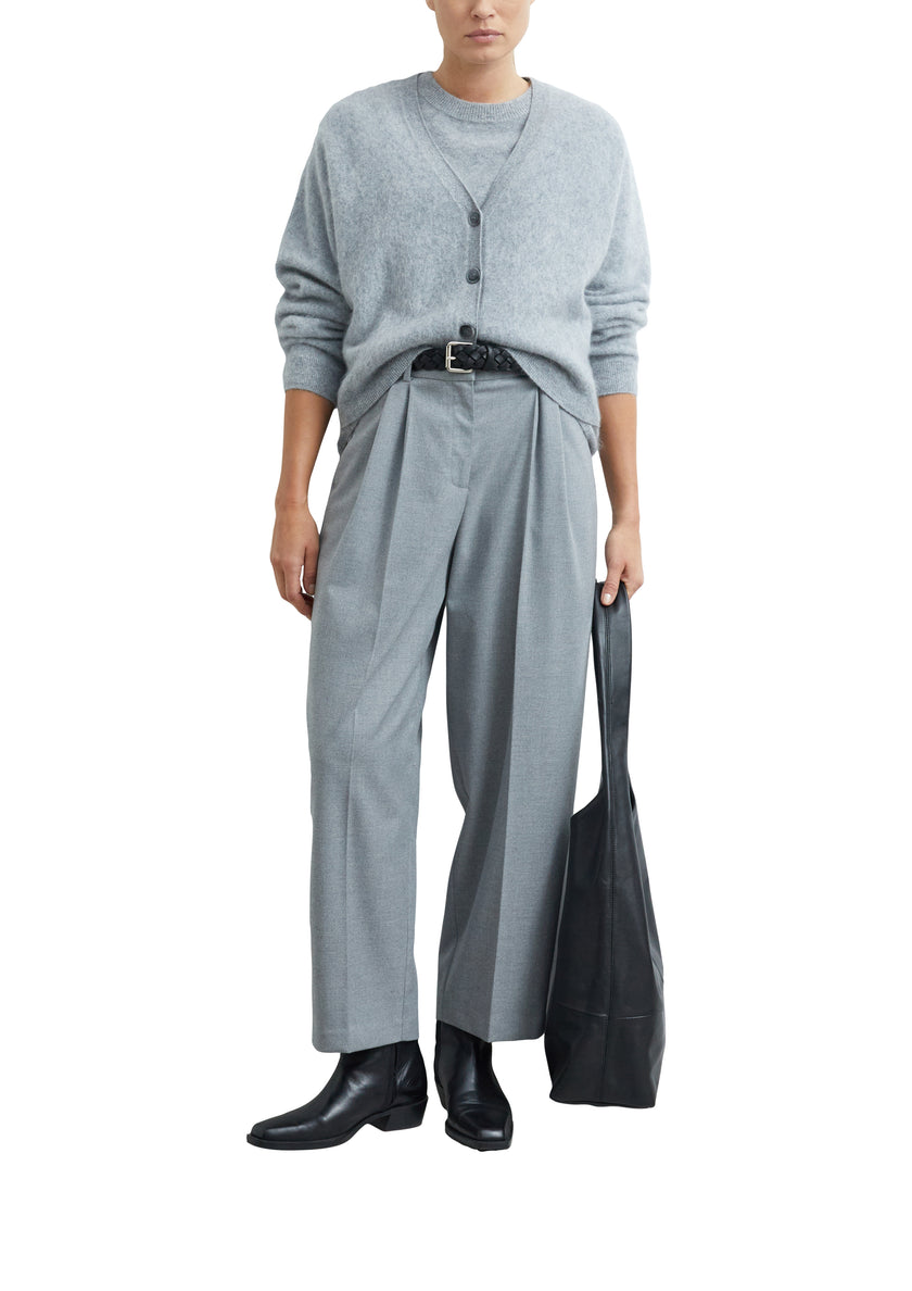 Bundfaltenhose - Flanell