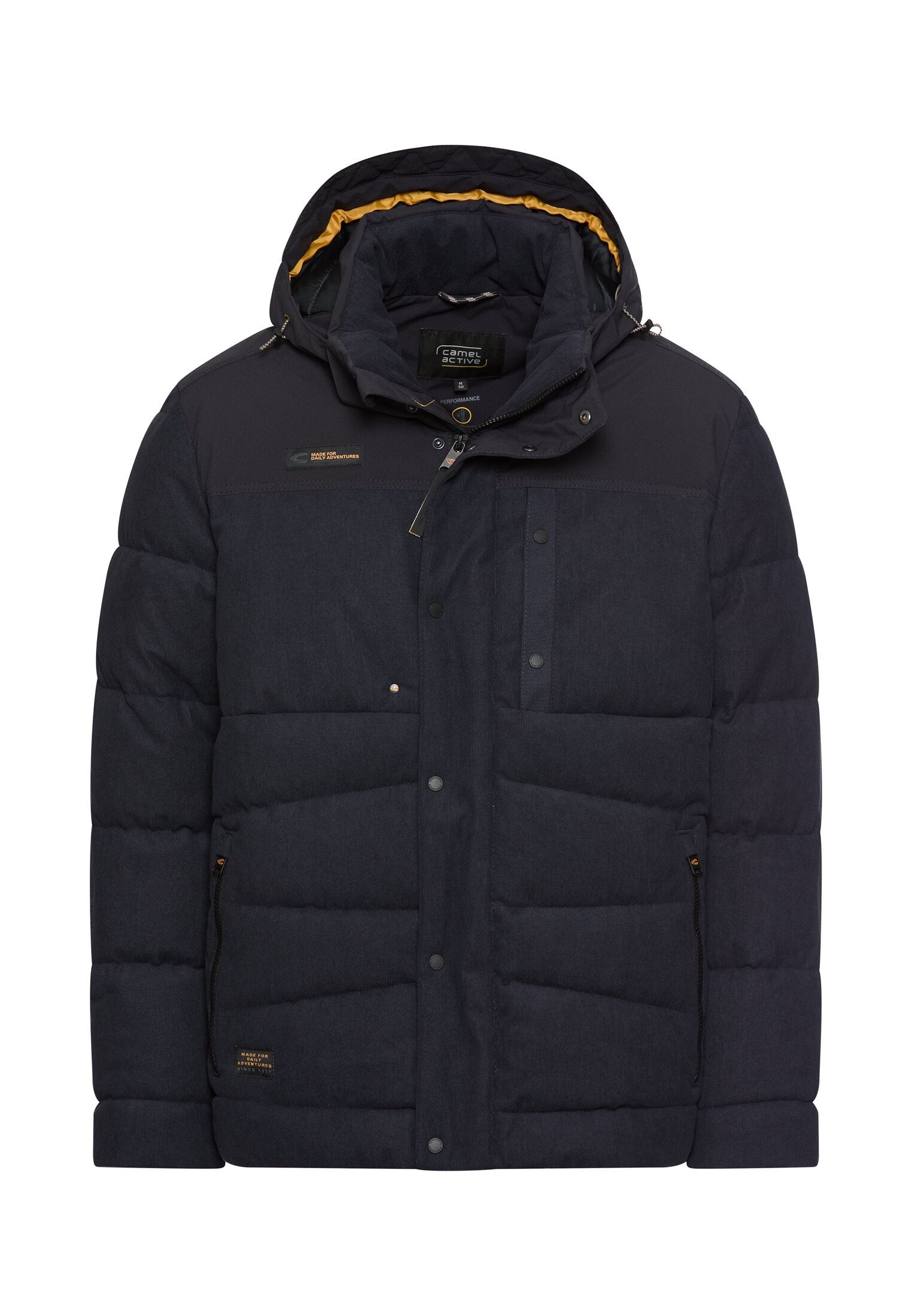 Cordjacke mit abnehmbarer Kapuze