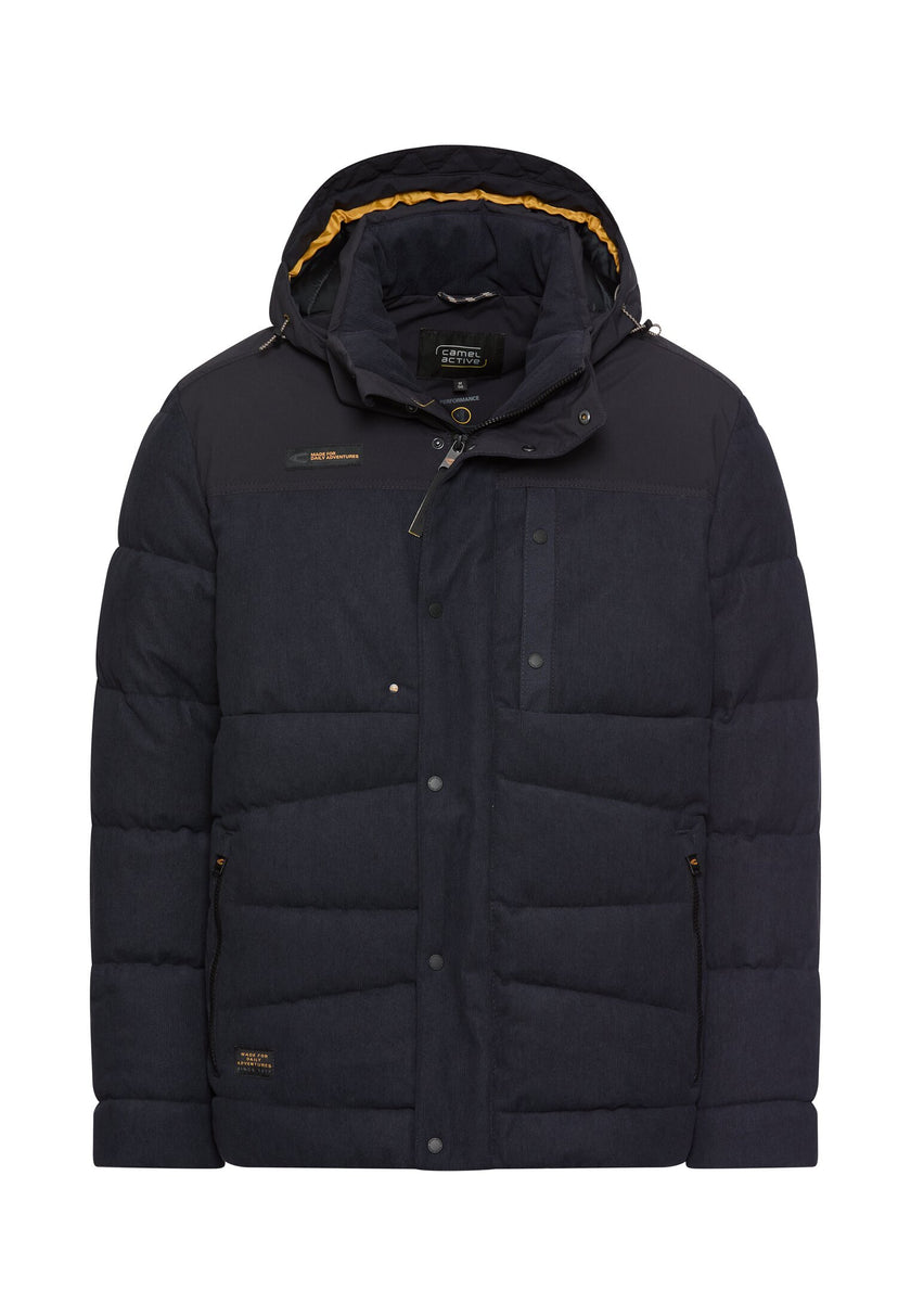 Cordjacke mit abnehmbarer Kapuze