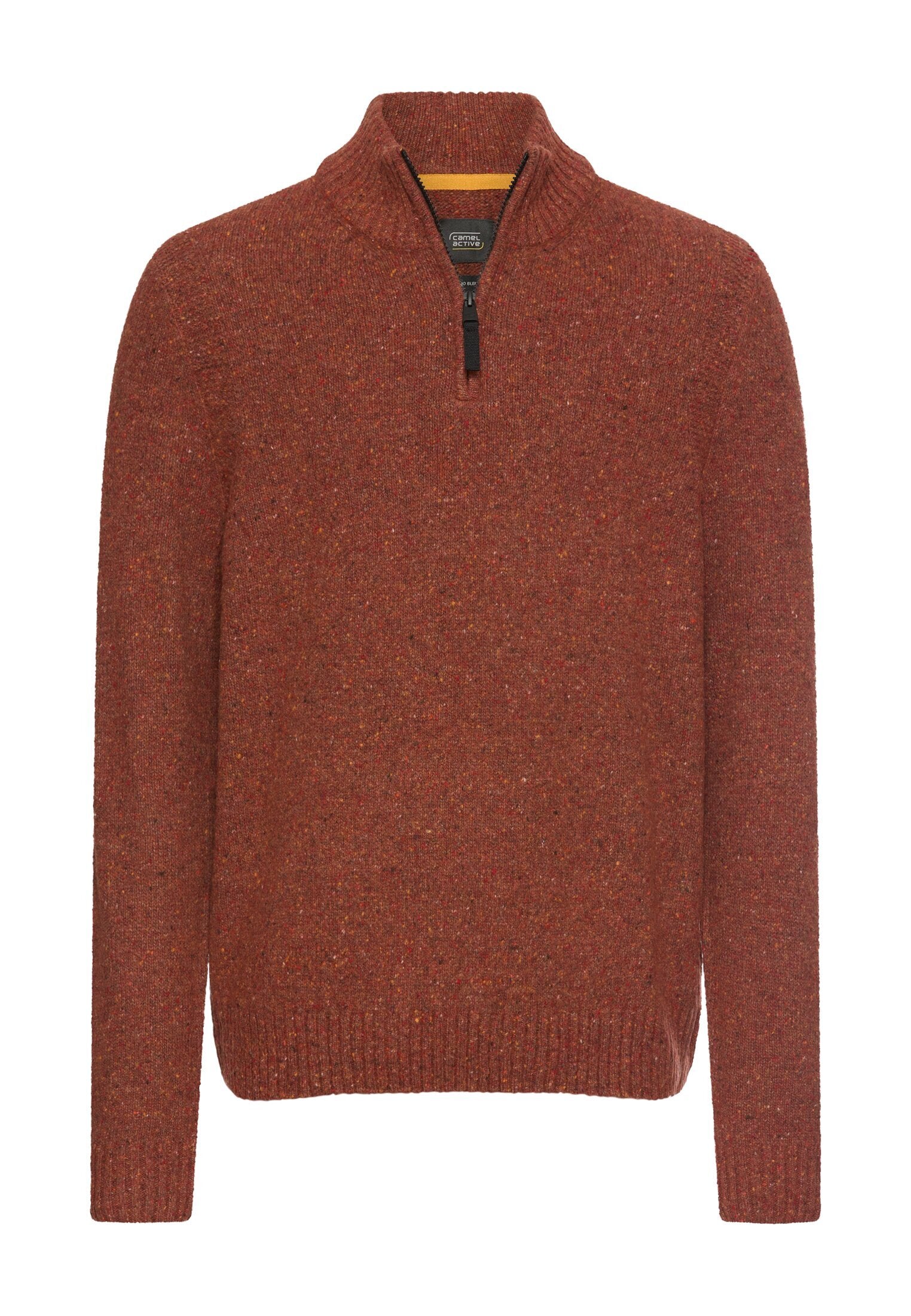 Strickpullover mit Stehkragen