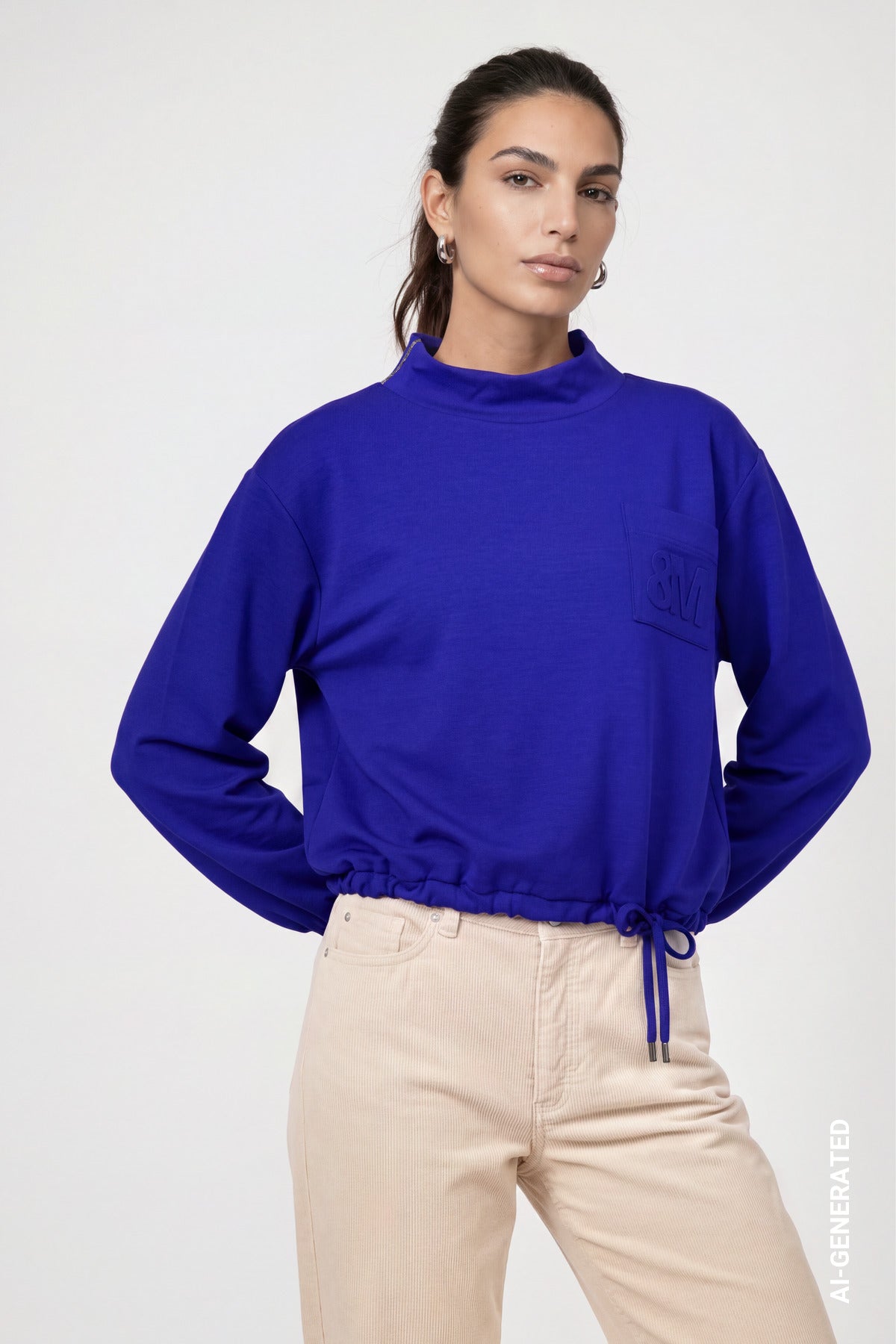 Sweatshirt -Schmuckdetail