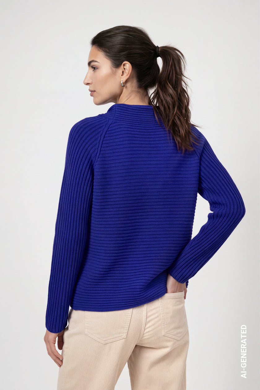 Pullover -Rippenstruktur