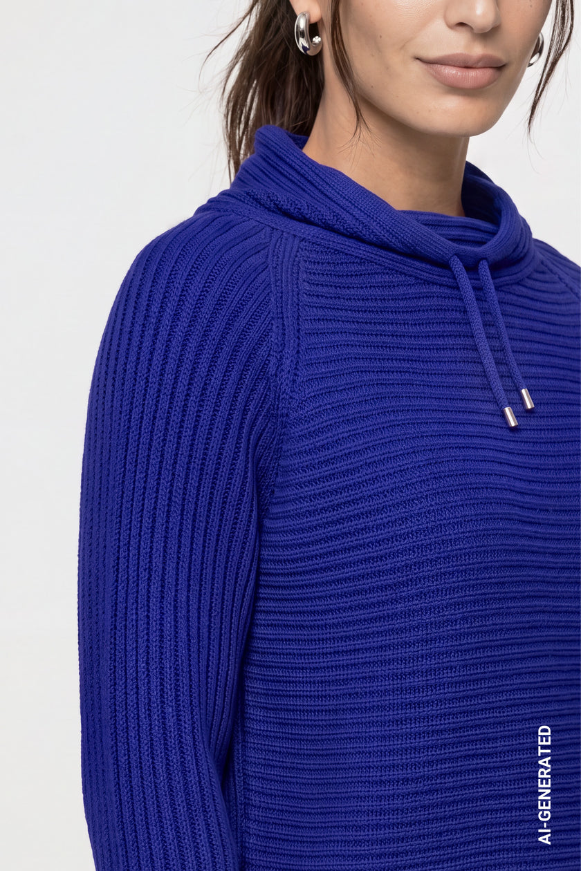 Pullover -Rippenstruktur