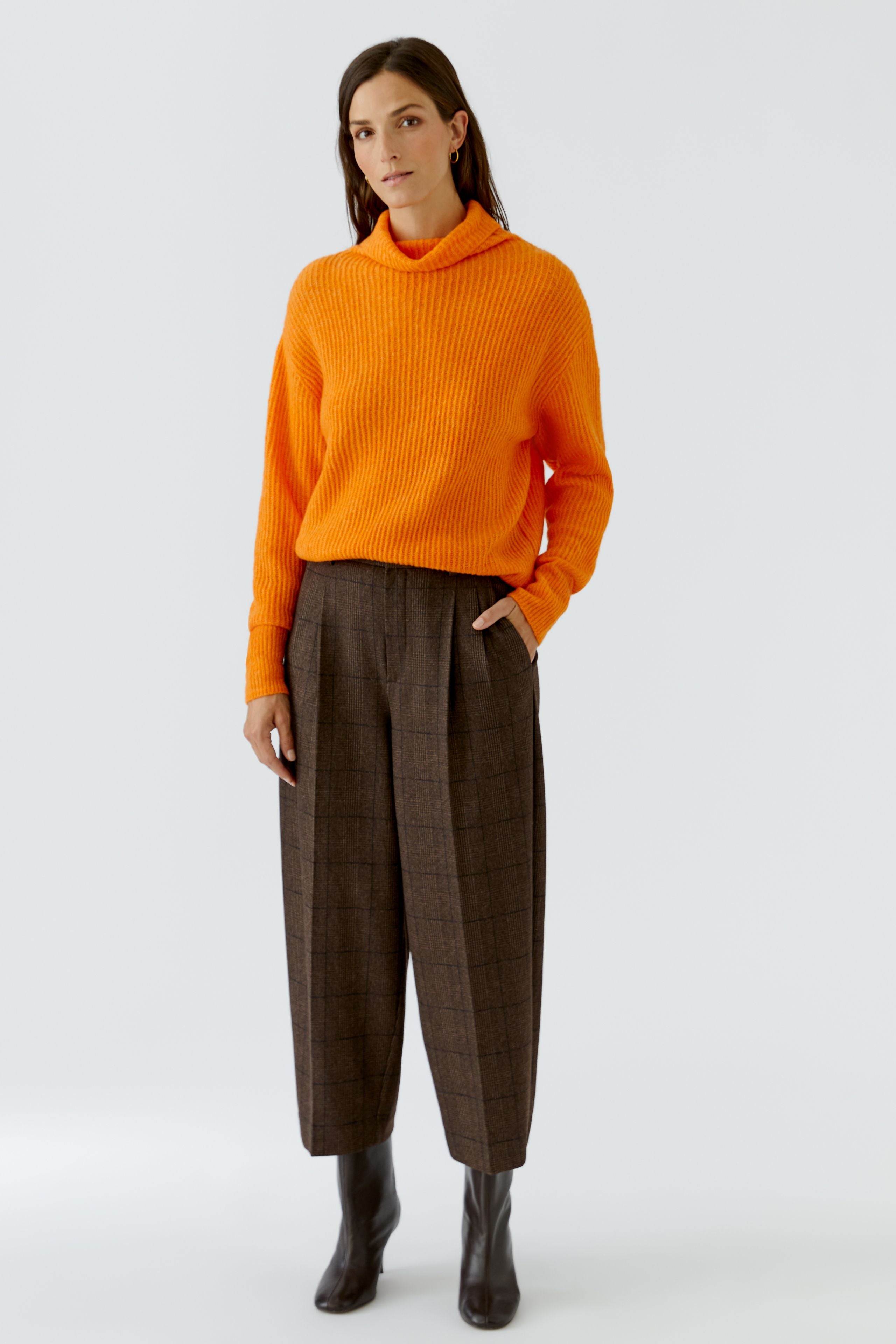 Bundfaltenhose - Cropped