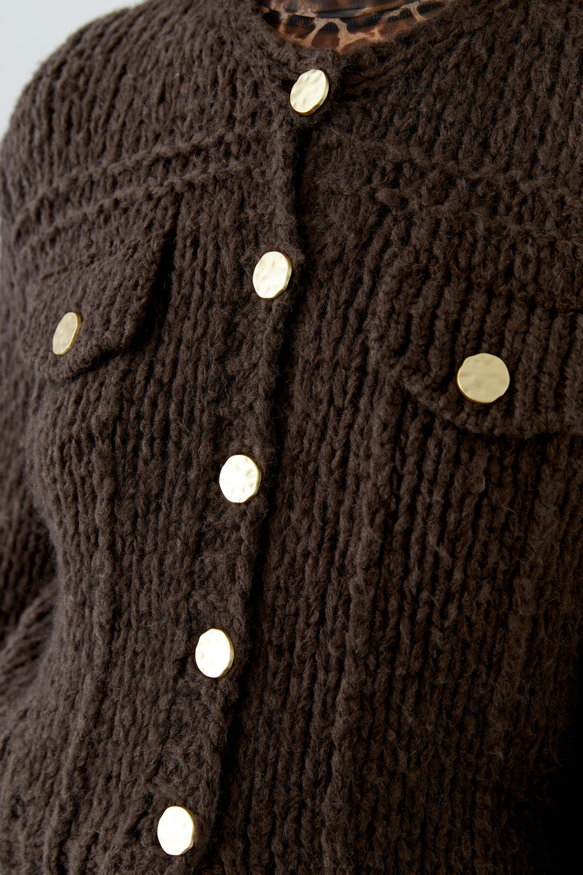 Strickjacke - Grobstrick