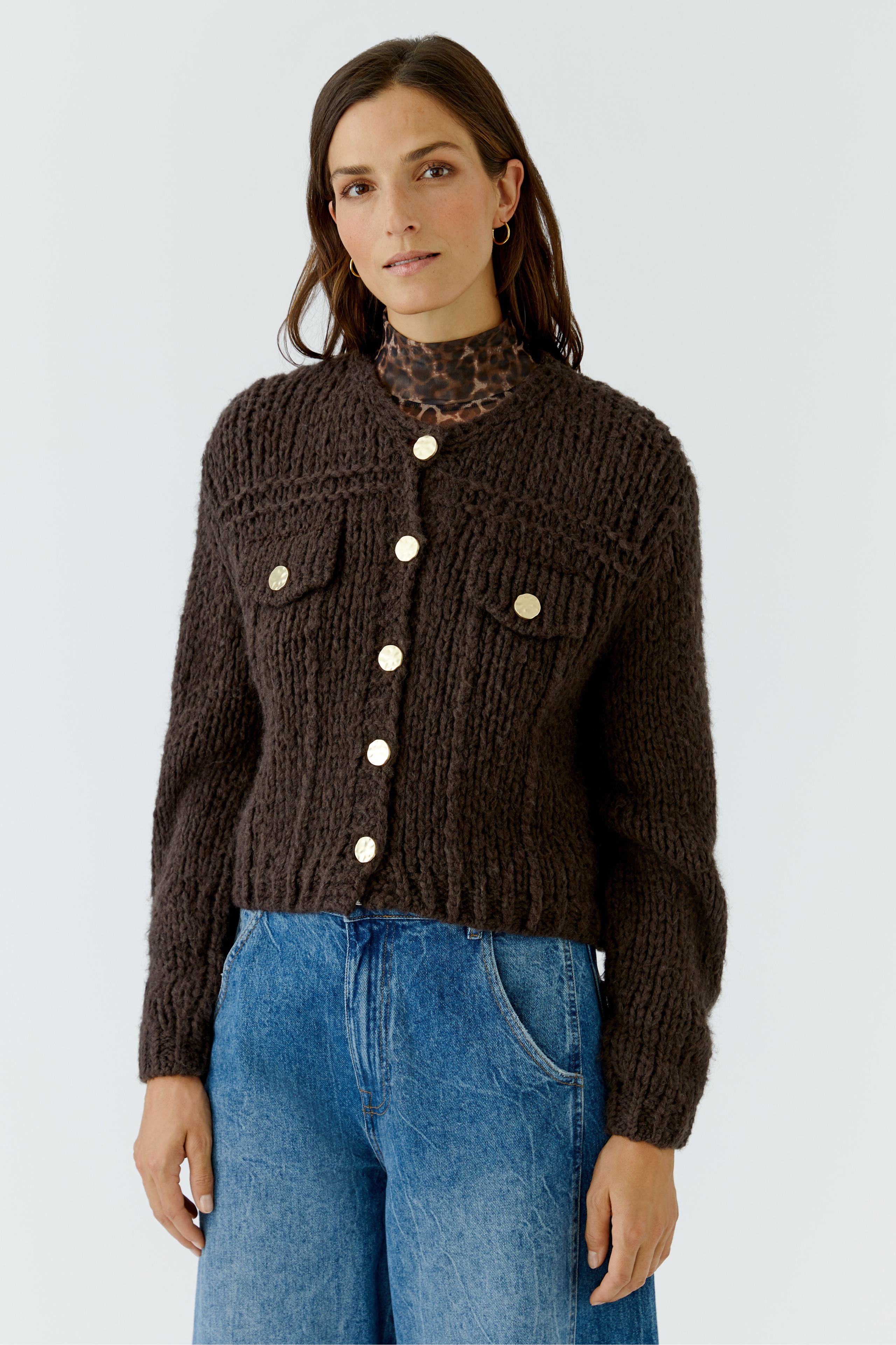 Strickjacke - Grobstrick