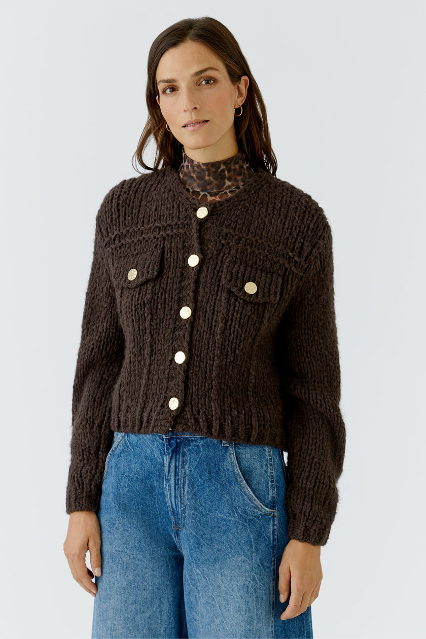 Strickjacke - Grobstrick