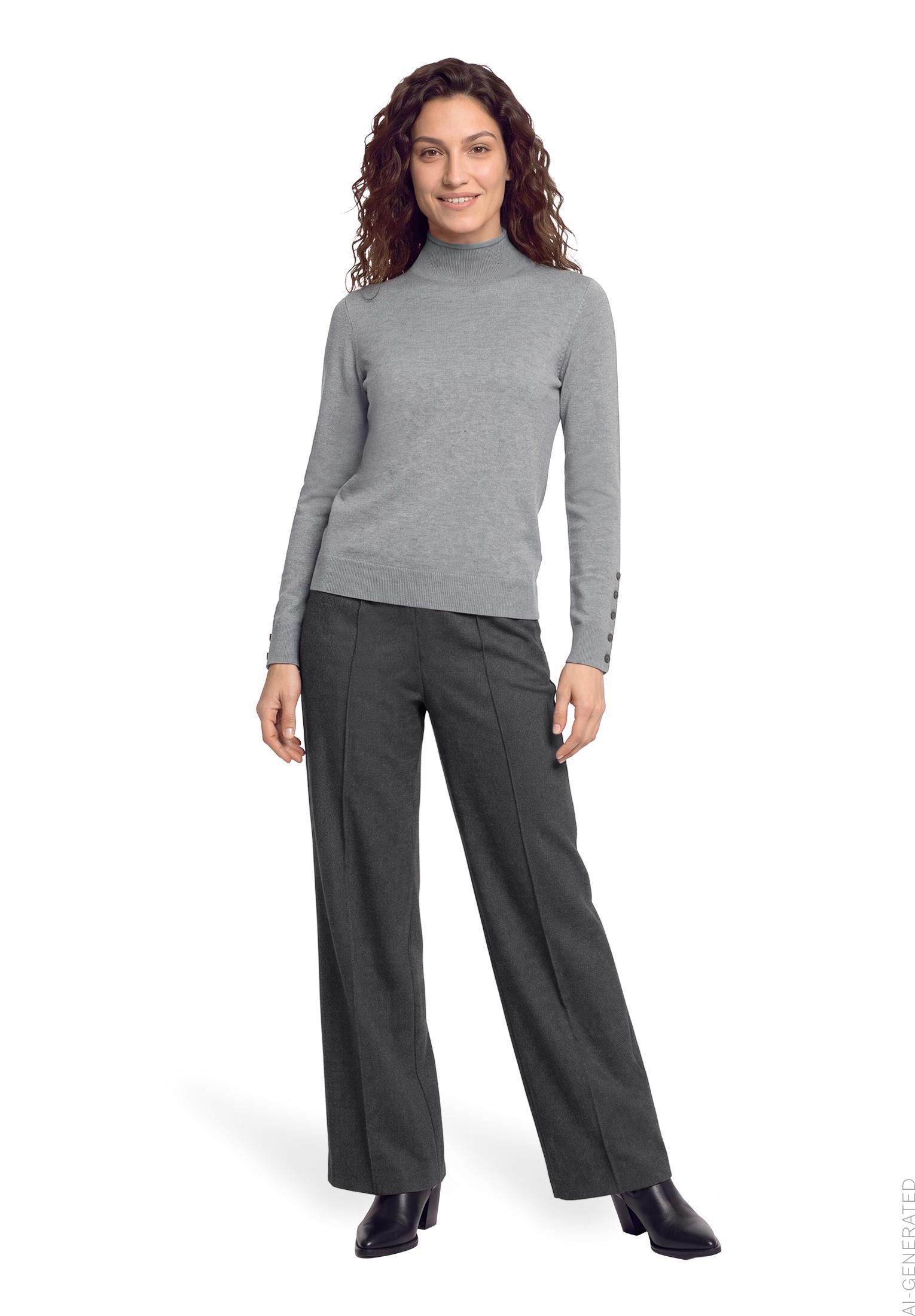 Strickpullover - Stehkragen