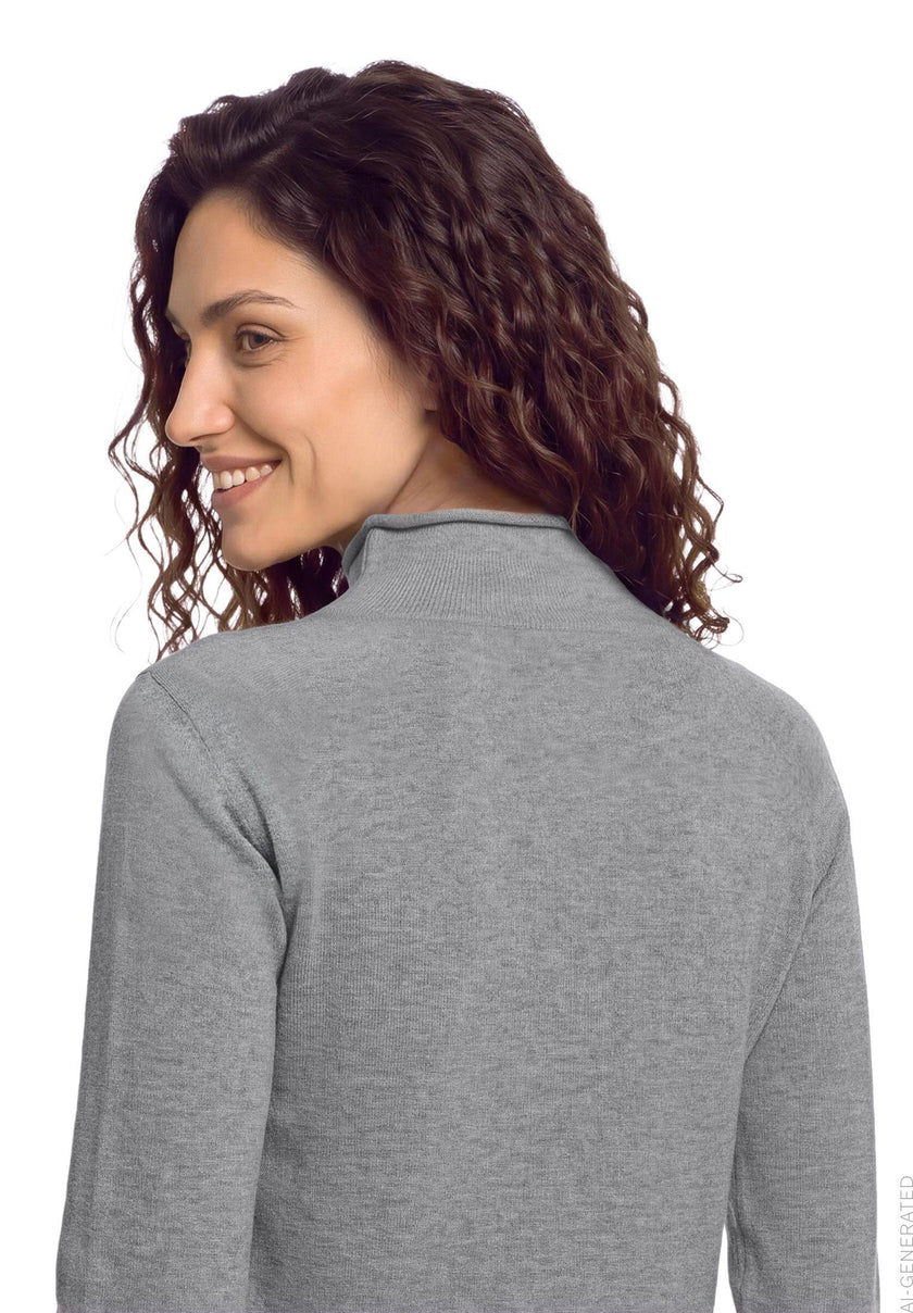 Strickpullover - Stehkragen