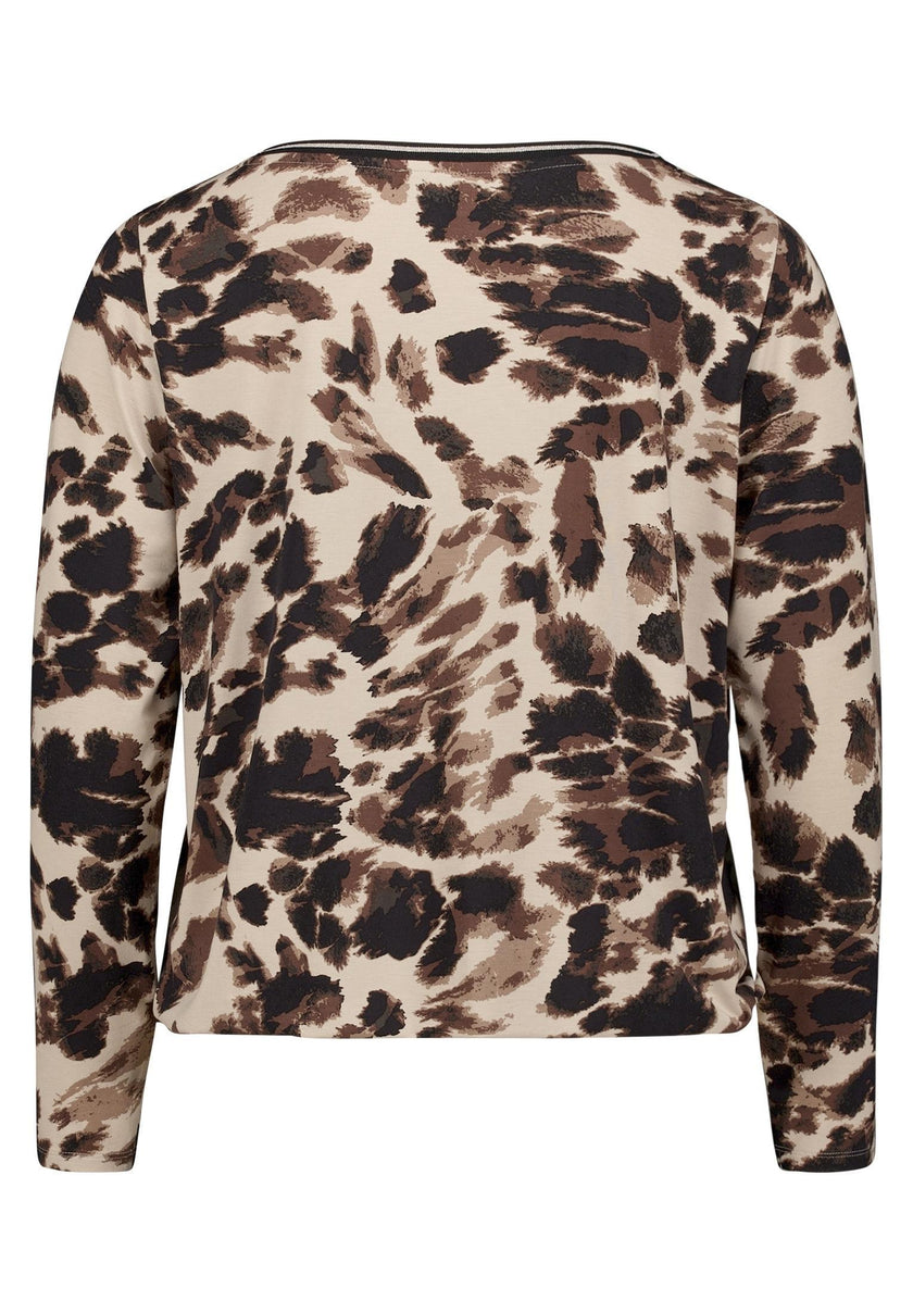 Langarmshirt - Animalprint