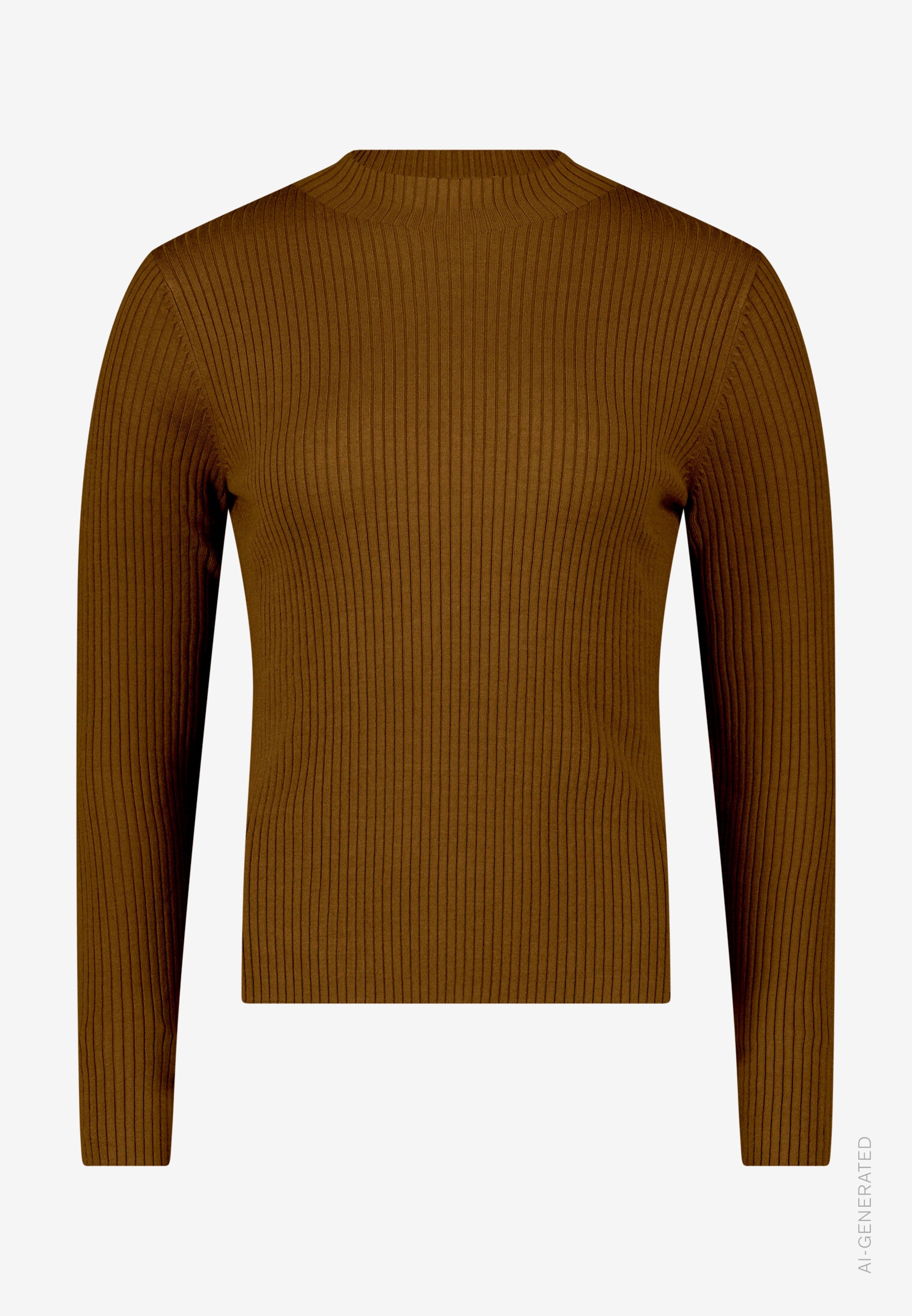 Feinstrickpullover -Stehkragen