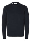 SLMDANE LS KNIT REG STRUC CREW NECK NOOS