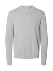 SLMDANE LS KNIT REG STRUC CREW NECK NOOS