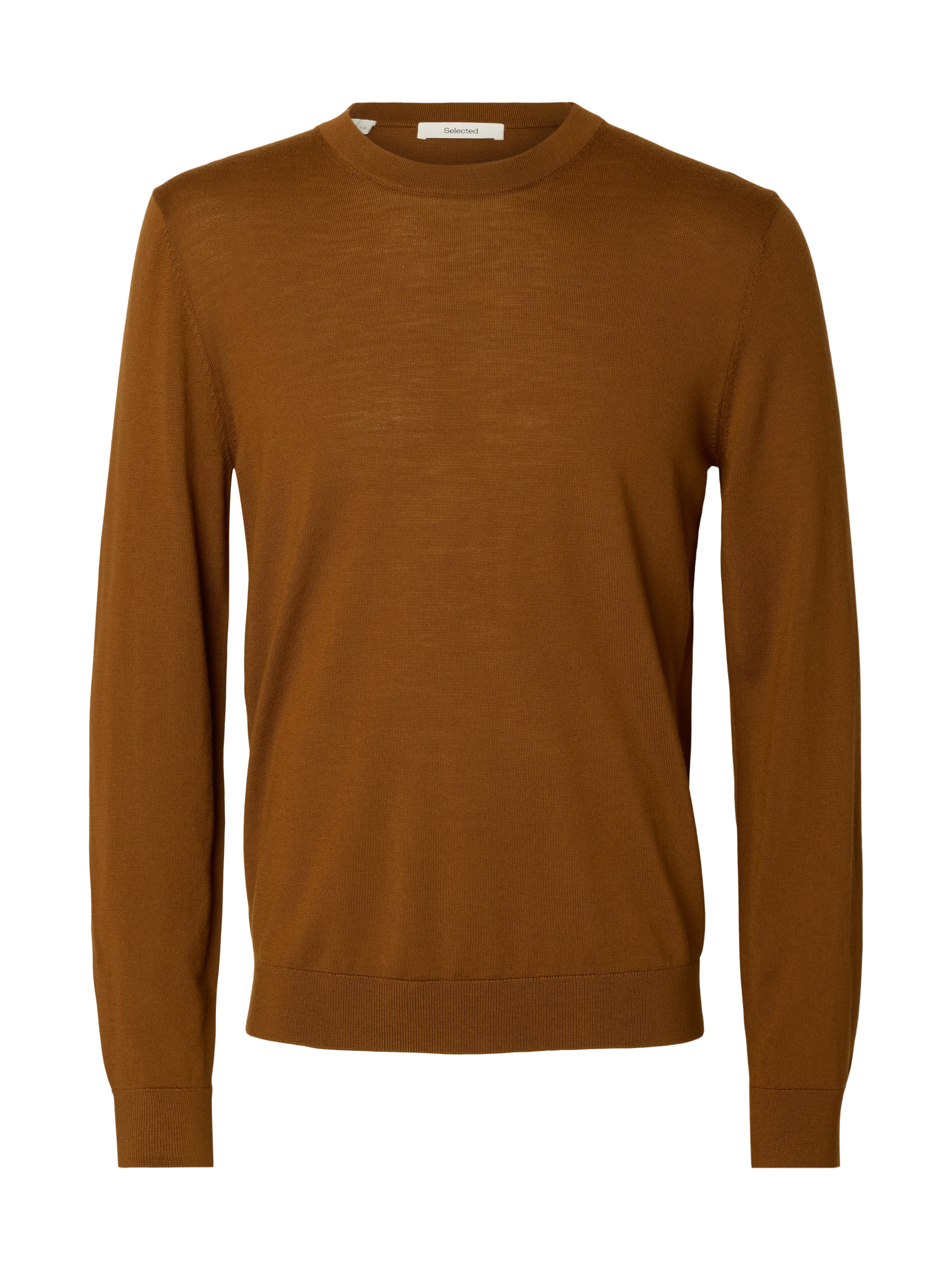 SLMTRAY LS KNIT REG MERINO CREW NOOS
