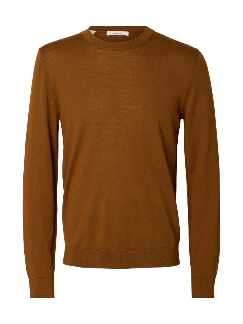 SLMTRAY LS KNIT REG MERINO CREW NOOS