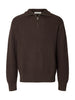 SLMDRY LS KNIT RLX HALF ZIP NOOS
