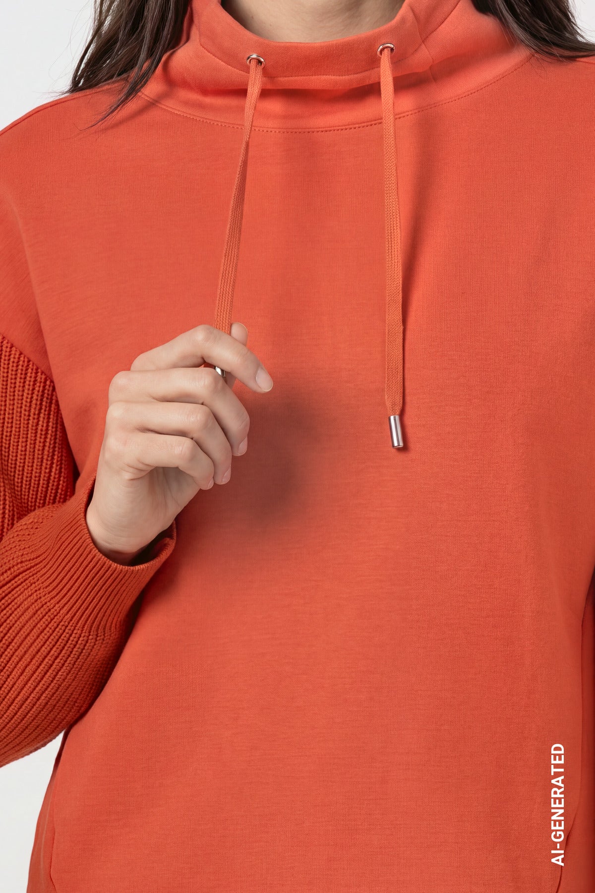 Sweatshirt -Strickärmel - Casual