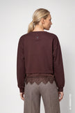 Sweatshirt -Spitzenborte - Casual