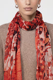 Schal - Leo-Blumenmuster - Casual