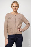 Strickjacke - Seitentaschen - Casual
