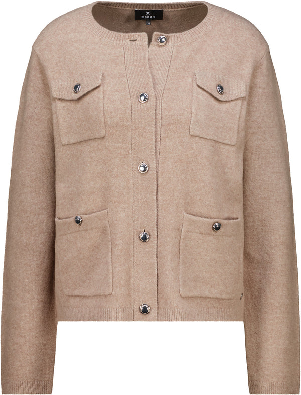 Strickjacke - Seitentaschen - Casual