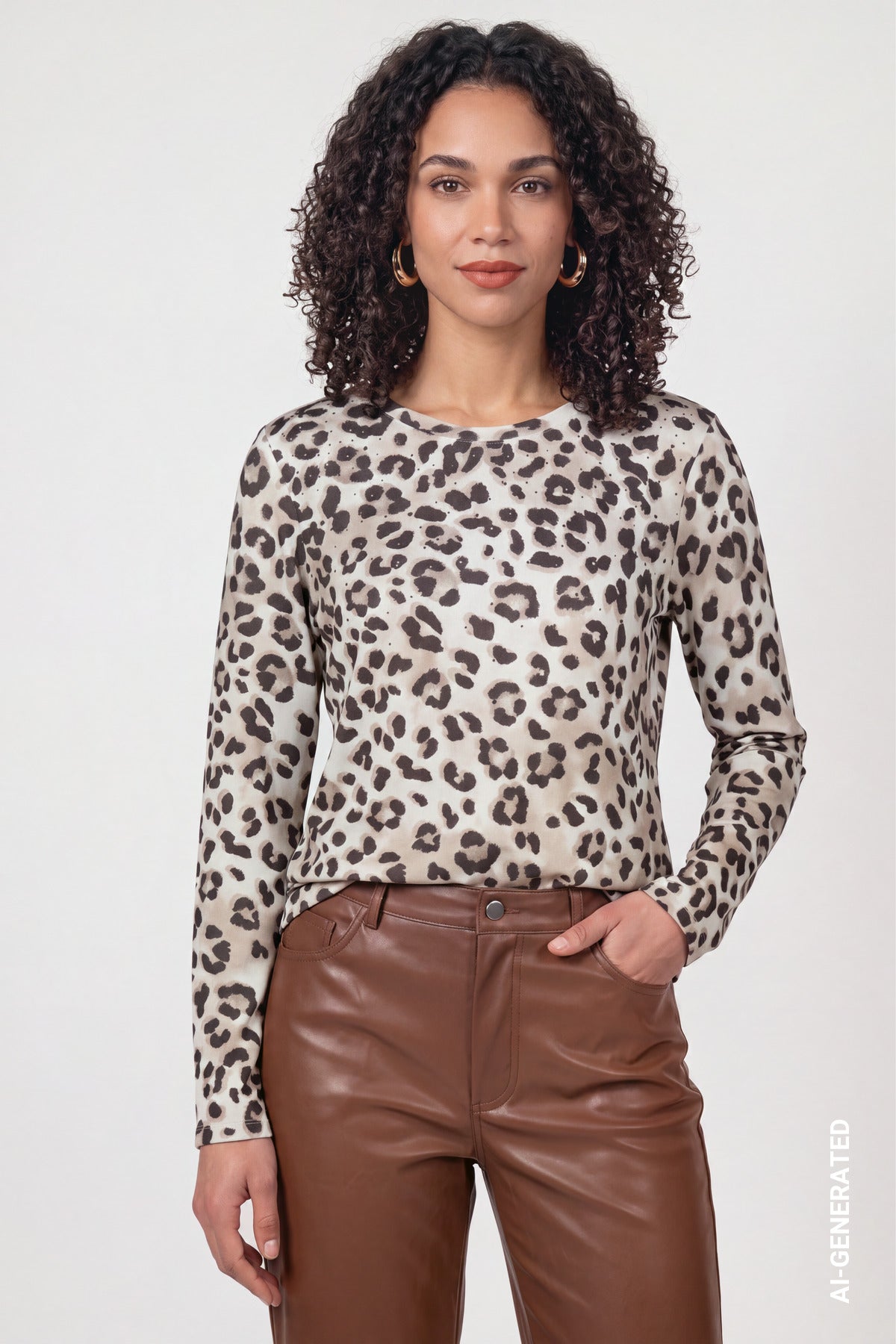 ONLINE EXKLUSIV - Langarmshirt - Animalprint - Casual